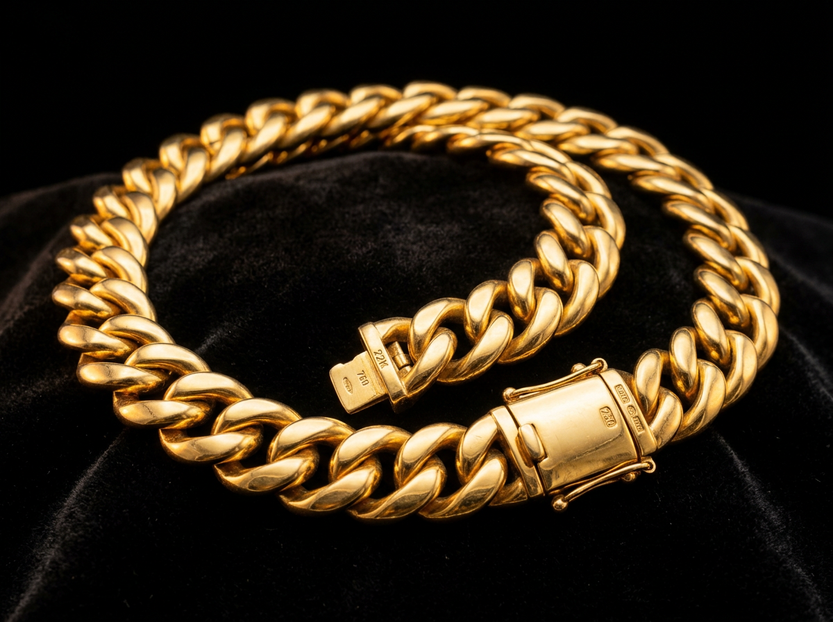 22ct Gold Cuban Link Chain