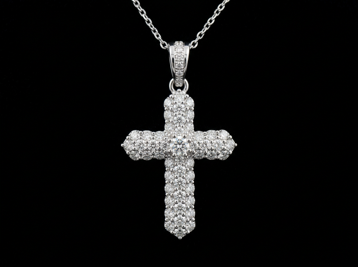 Diamond Cross Pendant 3ct